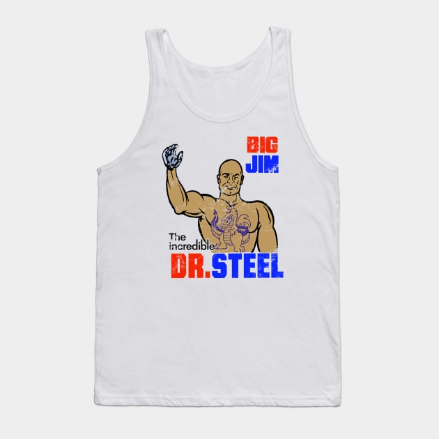 Vintage Retro Big Jim Dr. Steel Tank Top by StudioPM71